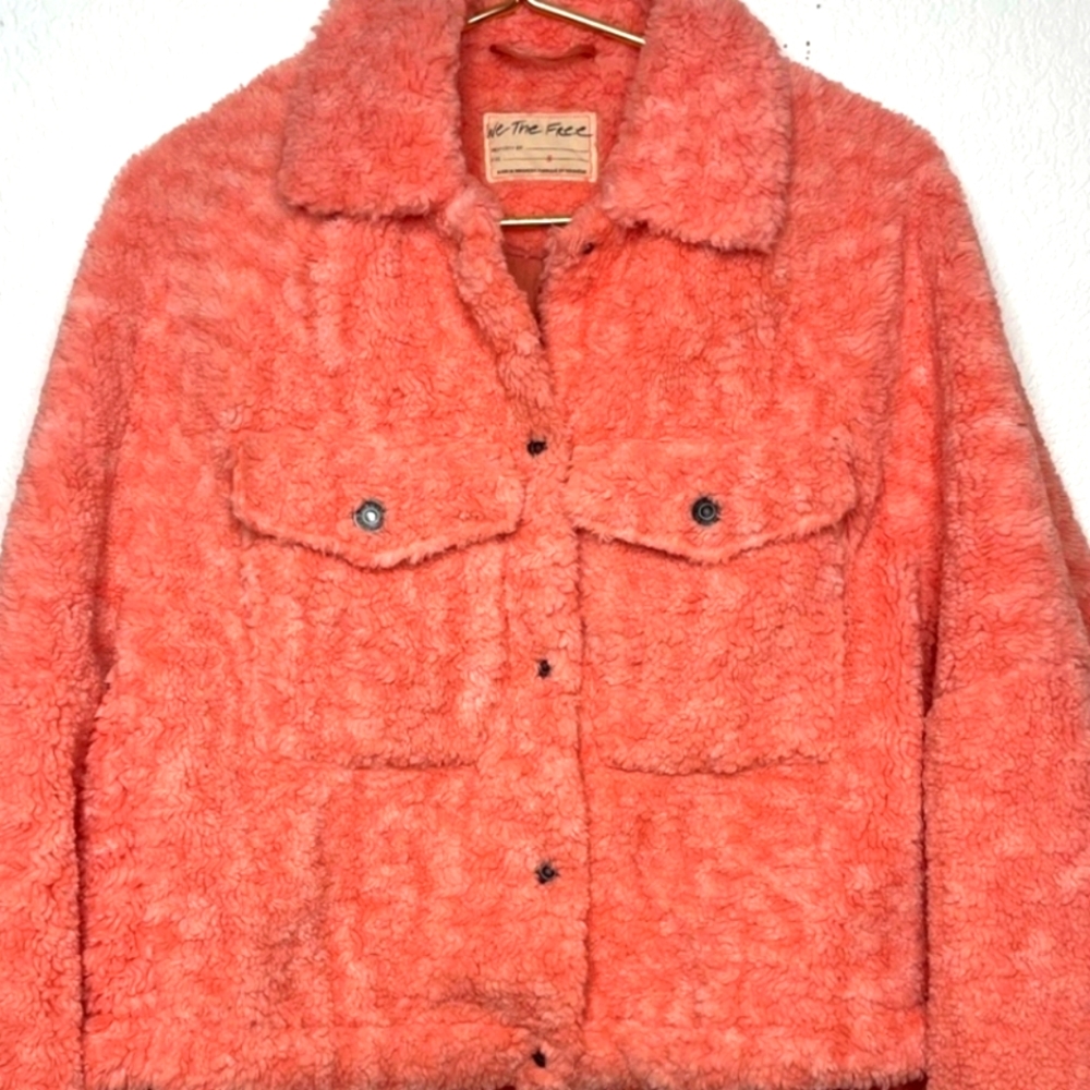 NWT Free People Teddy Swing boxy jacket